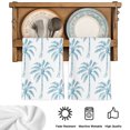 thumbnail image 5 of Teal Palm Tree Kitchen Towels Set of 3, Tropical Summer Botanical Forest Modern Absorbent Dish Towels for Kitchen, Microfiber Hand Towel, Quick Drying Tea Towel for Cleaning Decorative Dishcloths, 5 of 7