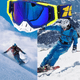 thumbnail image 2 of Gafas De Motocross Parabrisas Para Montar Al Aire Libre Azul/Amarillo, 2 of 5