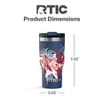 thumbnail image 4 of RTIC 20 oz Ceramic Lined Insulated Essential Tumbler, Leak-Resistant Lid, Fireworks, 4 of 8