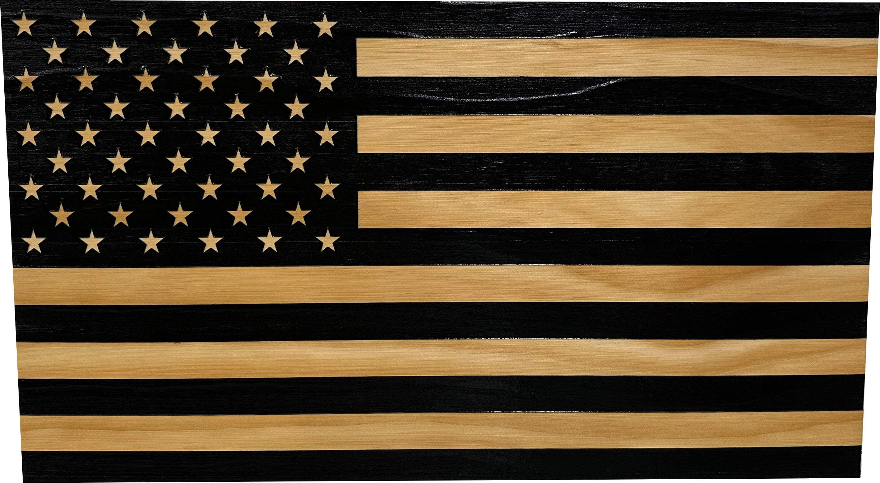Bellewood Designs American Flag Decorative  Secure Wall-Mounted Gun Cabinet (Black)