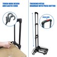 thumbnail image 5 of Apoxcon Carretilla De Mano Plegable Carrito Plegable Con Dos Ruedas Carrito De Mano Plegable Con Asa Ajustable Carrito Ligero Para Mudanzas Viajes Compras Uso En La Oficina Portátil Y Compacto, 5 of 5