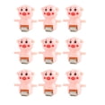 thumbnail image 3 of Accesorios de juguete para montaña rusa, pistas eléctricas, piezas de juego, adorables, reemplazables, para escalar 9 piezas de cerdo, 3 of 9