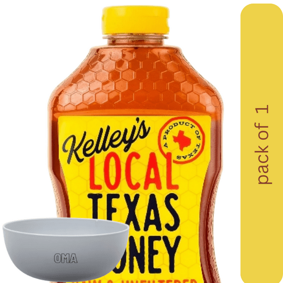 Kelley’s Local Texas Honey, 48 oz with bowl by OMA