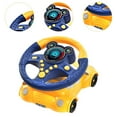 thumbnail image 6 of Kokiya Steering Wheel Toy Simulation Car Steering Wheel Eletric Pretend Play Fun Learning Role Play Driver Fun Activity for Toddlers blue, 6 of 9