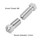thumbnail image 3 of Boquilla de impresora 3D de 0.4mm, adecuada para cabezal extrusor V6, para filamento de 1.75mm, acero inoxidable, 5 piezas, 3 of 4