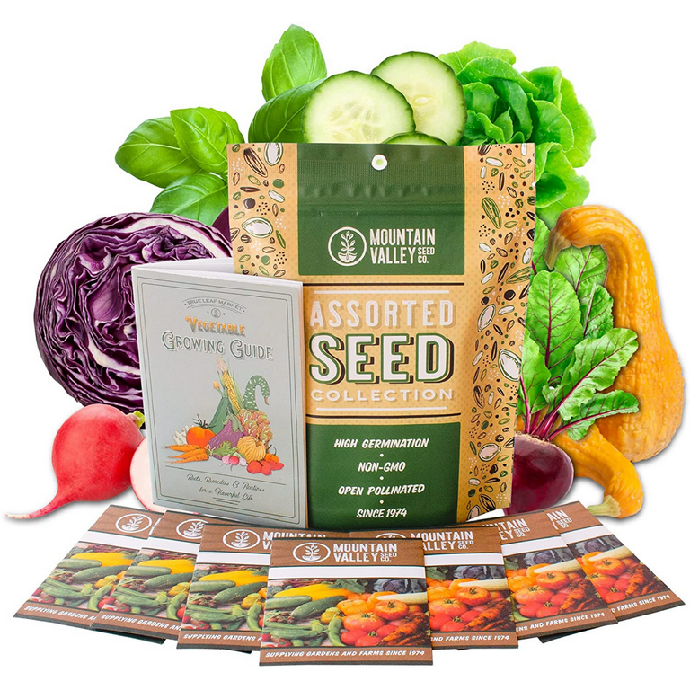 Summer Garden Heirloom Vegetable Seeds - ~5,000+ Total Seeds, 7