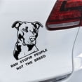 thumbnail image 5 of SPRING PARK Ban Stupid People Not Breed Pitbull Auto Car Styling Sticker Body Window Decal, 5 of 5