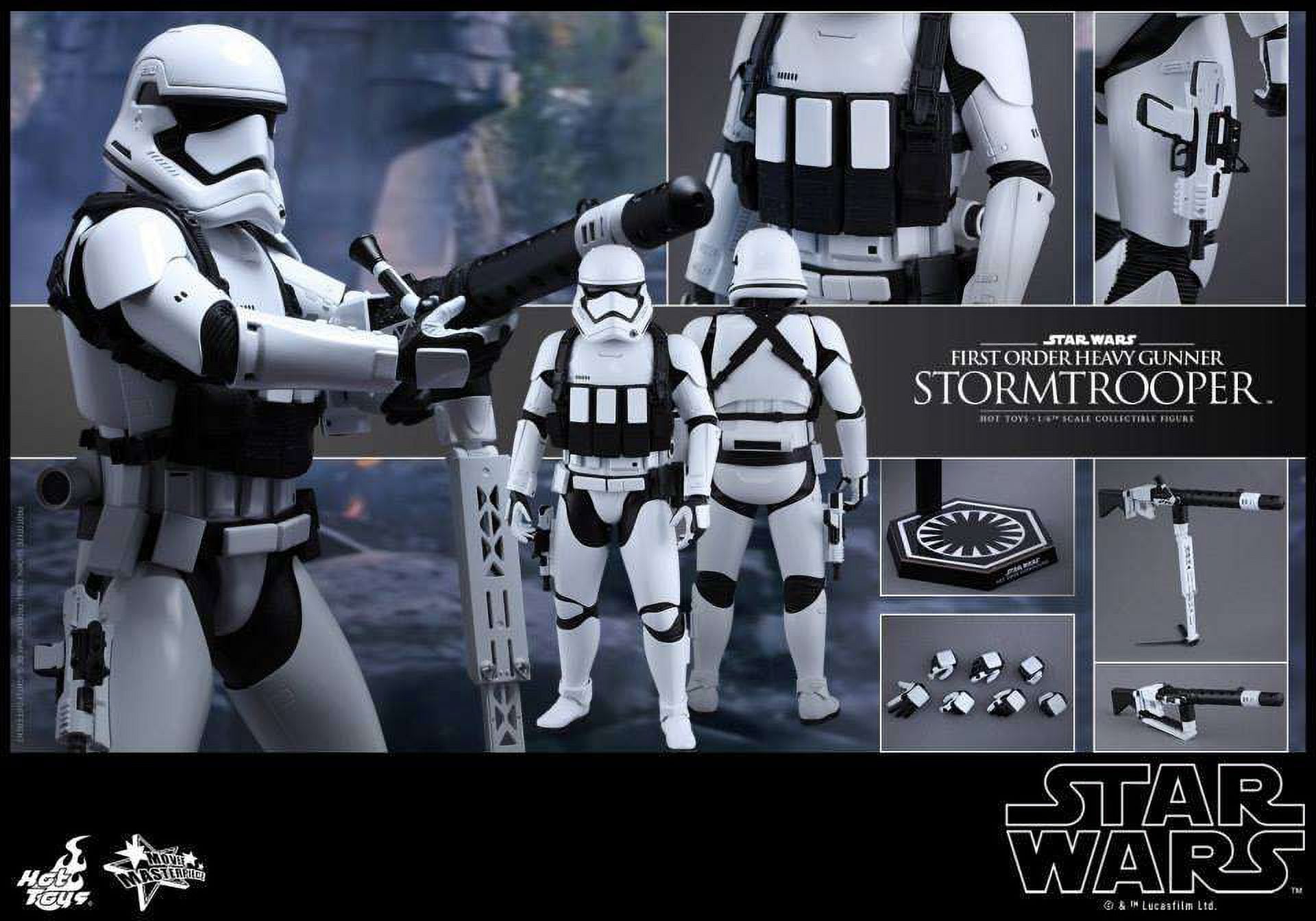 Star Wars The Force Awakens First Order Heavy Gunner Stormtrooper Collectible Figure