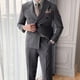 thumbnail image 2 of Trajes y blazers para hombre, conjunto de 2 piezas coreano, pantalones formales de moda para negocios, caballero clásico e informal, de lujo, 2 of 5