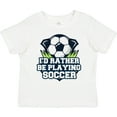thumbnail image 3 of Inktastic I'd Rather Be Playing Soccer Boys or Girls Toddler T-Shirt, 3 of 5