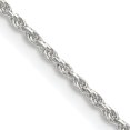 thumbnail image 1 of 925 Sterling Silver 1.5mm Rope Chain Necklace Pendant Charm, 1 of 9