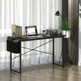 thumbnail image 3 of Gymax Bureau d'Ordinateur Moderne 47 Pieds' Table d'Étude et d'Écriture avec Sac de Rangement Noir, 3 of 10
