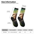 thumbnail image 2 of Honeii Daisy Sleeping Sloth Print Adult Socks,Crew Socks,Casual Calf Socks,Daily Wear Socks for Men & Women, Perfect for Sports, Casual and Everyday Use, 2 of 6