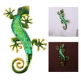 thumbnail image 3 of Metal Gecko pared decorativa lagartija colgar Interior Exterior hogar dormitorio hadas jardín ornamento Sunnimix Escultura de arte de pared de Gecko, 3 of 8