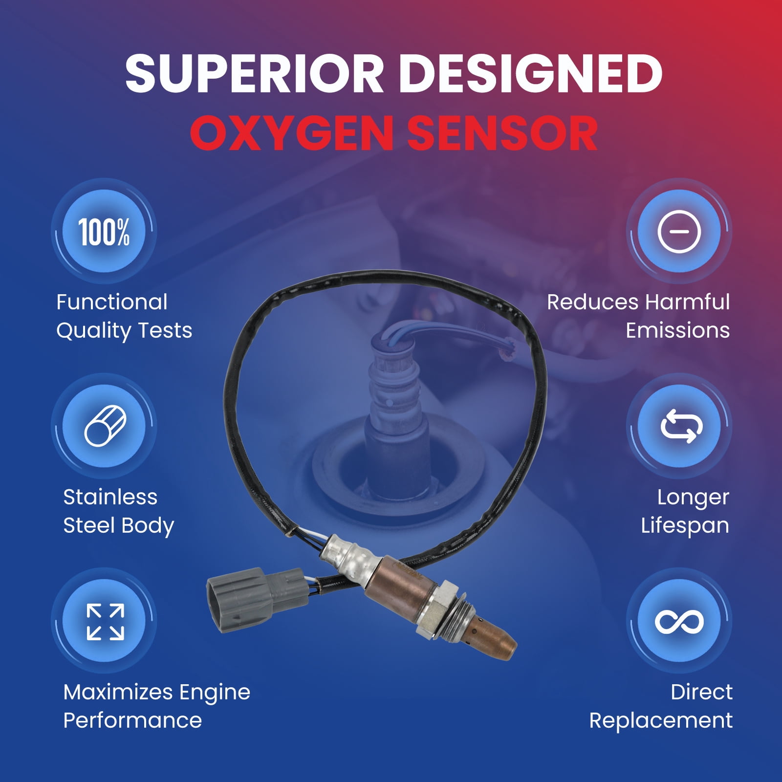 MOCA AUTOPARTS 234-9049 Upstream O2 Oxygen Sensor Fit for 2005-2010 Scion tC 2.4L & 2003-2011 Toyota Camry 2.4L & 2006-2012 Toyota RAV4 3.5L & 2004-2008 Toyota Solara 2.4L