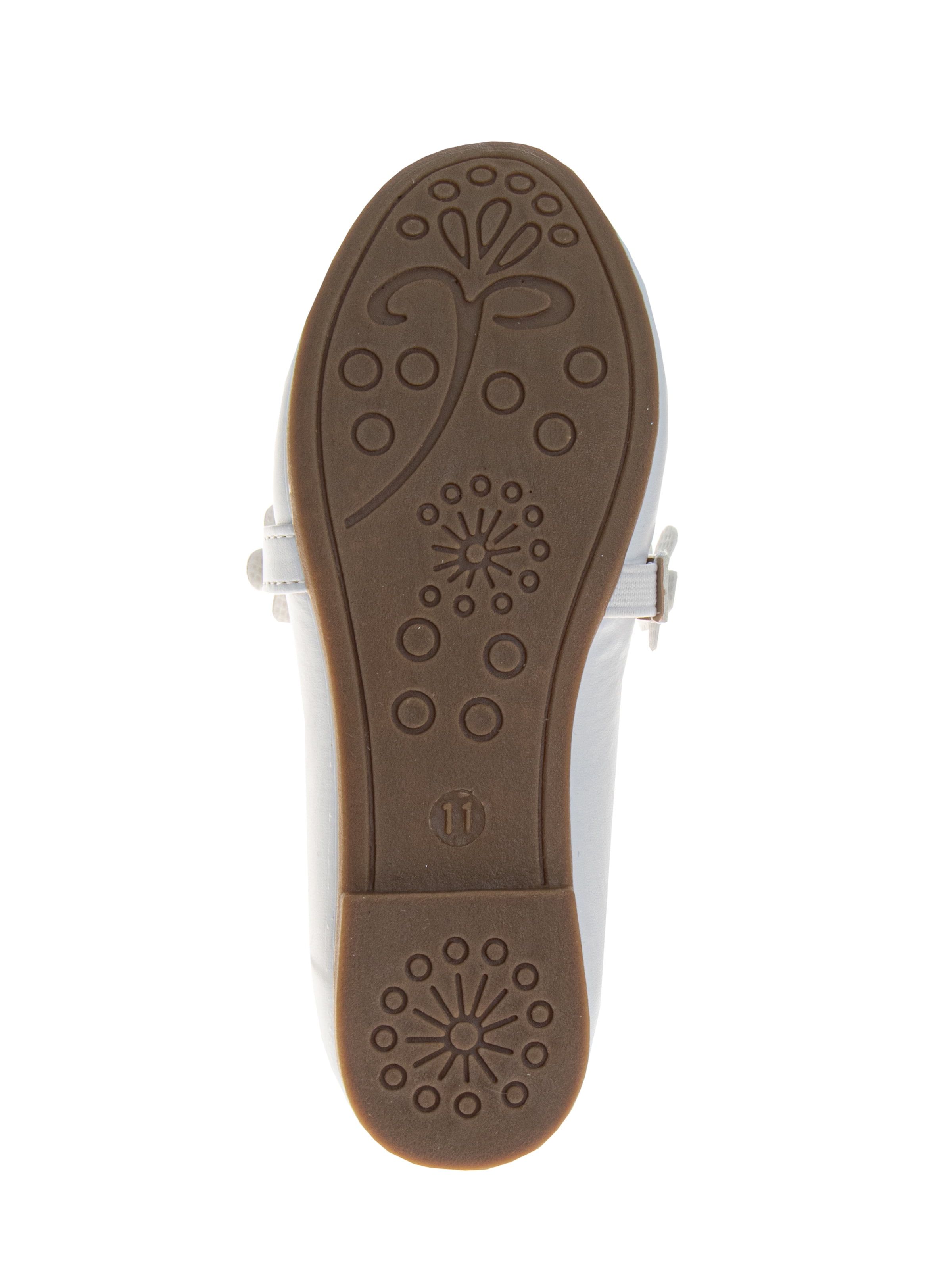 Kensie Girl Little and Big Girls Floral Strap Ballet Flat