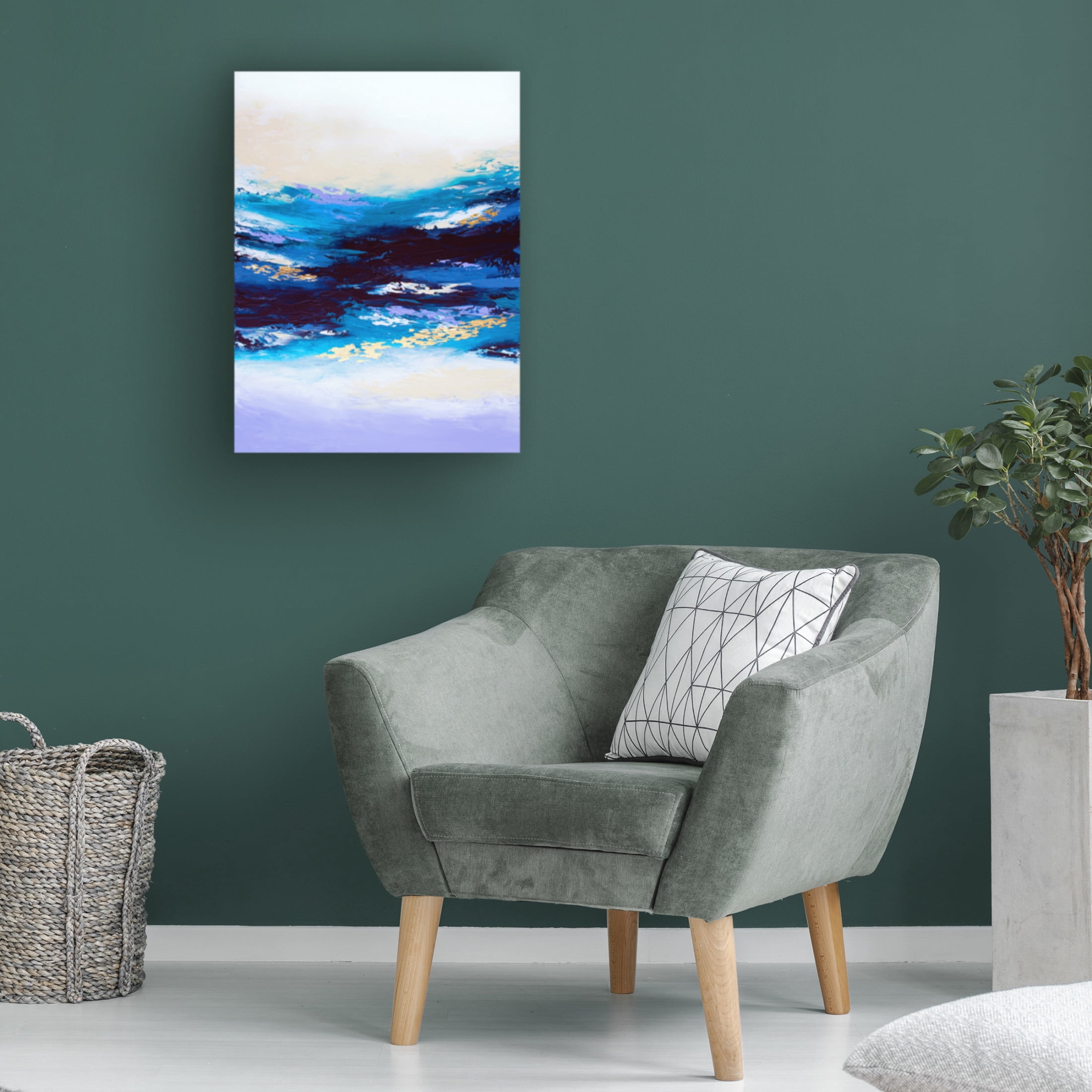 Trademark Fine Art Alyson Storms  Abstract Sunset 2 Canvas Wall Art