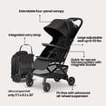 thumbnail image 3 of Mompush Velo Lightweight Travel Stroller with Lie-Flat Recline Seat, Airplane Friendly, Black, 18.8 LB, Unisex, 3 of 9