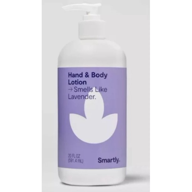 Smartly Hand & Body Lotion, Smells Like Lavender 20 Oz. (Pack of 2