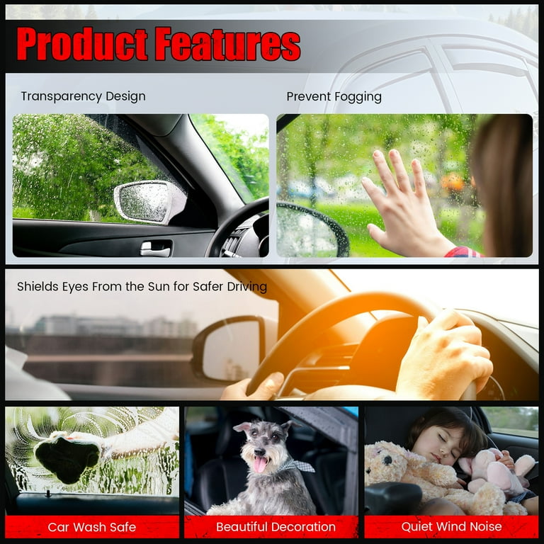 Fit 2010-2014 Subaru Outback In-Channel Vent Window Visors Rain Sun Wi