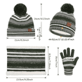 thumbnail image 5 of Yoyauz Kids Winter Hat Scarf Mittens Set - 3pcs Warm Knit Beanie Cap and Circle Scarf and Gloves with Fleece Lining for Children Girls -, 5 of 5