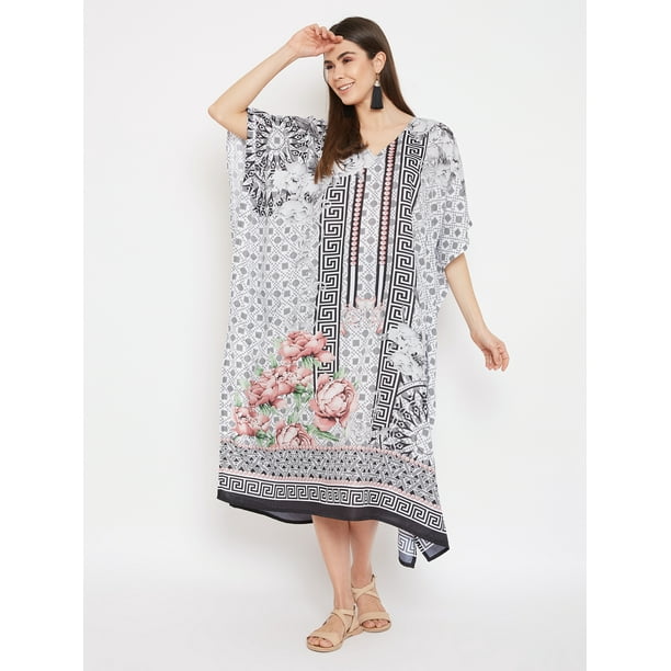 Oussum - Women Plus Size Kaftans Dresses for Womens Caftans Long Maxi Dress Kimono Cover-Up 