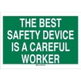 thumbnail image 1 of BRADY 73423 Safety Sign, 20 x 28In, White on Green, 1 of 1