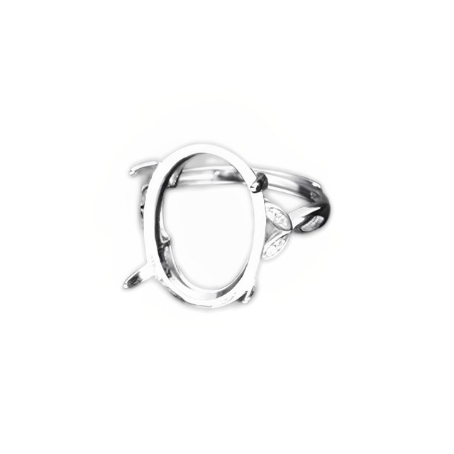 Sonducket Anillo en blanco Base nuevo breve anillos de plata Bases DIY apertura ajustable Circlet accesorios de moda mujeres pulidas Ropa, zapatos y accesorios Miscelánea 13*18