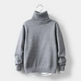 thumbnail image 4 of Uniform Sweater Boys Kids Sweaters Boys Turtleneck Button Up Cable Knit Winter Warm Long Sleeve Fall Pullover Sweater Tops, 4 of 8