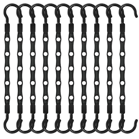 10-Pack Rotating Magic Hangers - Space Saving Closet Organizer with 5 Hooks for Shirts, Pants & Scarves - Dorm Room Essentials & Apartment Storage Solutions