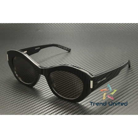 SAINT LAURENT SL 639 001 Cat Eye Acetate Black 52 mm Women's Sunglasses