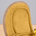 thumbnail image 7 of Shrysg Women's Vintage Faux Leather Beaded Lace Up Casual Shoes Soft Sole Round Toe Loafer Comfortable Slip On Walking Shoes for Daily Wear Yellow, 7 of 7