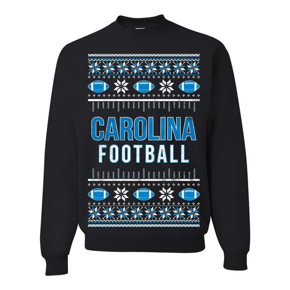 Wild Bobby City of Carolina CAR American Football Fantasy Fan Sports Unisex Crewneck Sweatshirt, Black, 4X-Large