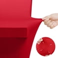 thumbnail image 6 of Utopia Kitchen Spandex Tablecloth 2 Pack [4FT, Red] Tight, Fitted, Washable and Wrinkle Resistant Stretch Table Cloth Rectangle Cover for Trade Show, Weddings & Parties [48Lx30Wx30H Inch], 6 of 9