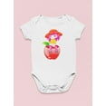 thumbnail image 3 of Girl On Apple Bodysuit Infant -Image by Shutterstock,  18 Months, 3 of 4