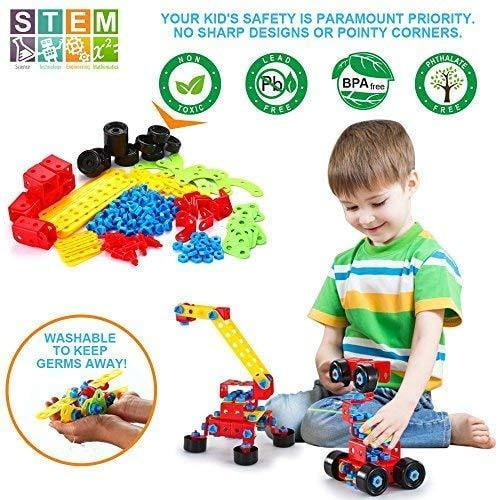 Vatos Building Toys, Stem Toys 550 Piece Creative Construction Engineering Learning Set For 5, 6, 7, 8 Year Old Boys&Girls Best Toy Gift For Kids Vatos Building Toys, Stem Toys 550 Piece Creative Construction Engineering Learning Set For 5, 6, 7, 8 Year Old Boys&Girls Best Toy Gift For Kids