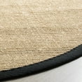 thumbnail image 3 of SAFAVIEH Natural Fiber Keane Solid Sisal Area Rug, Beige/Black, 6' x 6' Square, 3 of 5
