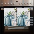thumbnail image 2 of Blue White Pumpkins Kitchen Towels Set of 3, Water Absorbent Dish Towel, Thanksgiving Fall Botanical Decorative Hand Towels - Quick Drying Cloth for Cooking Baking, 18x28 Inch, 2 of 8