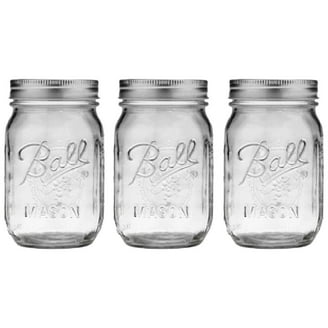 Ball 4 oz Mason Jars, Regular Mouth Quilted Canning Jars with Lids