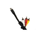 thumbnail image 1 of HQRP AV Cable Mini USB To 3 RCA for Canon PowerShot SX200 IS, SX210 IS, SX220 HS, SX230 HS, SX240 HS, SX260 HS, SX270 HS, SX280 HS Digital Camera + HQRP Coaster, 1 of 3