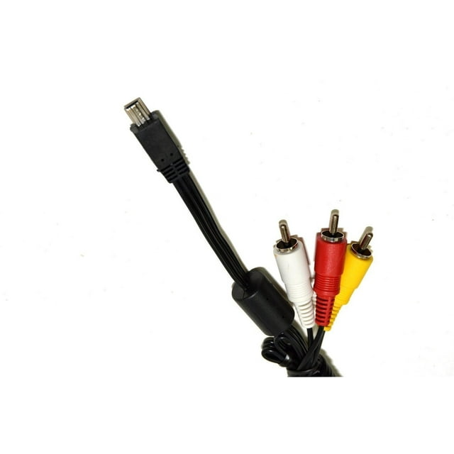HQRP AV Cable Mini USB To 3 RCA for Canon PowerShot SX200 IS, SX210 IS, SX220 HS, SX230 HS, SX240 HS, SX260 HS, SX270 HS, SX280 HS Digital Camera + HQRP Coaster
