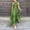 *Green, variant on U Women's Halter Neck Tassel Hem Maxi Dress ,Casual Loose Fit Flowy Beach Vacation Dress Coffee,Women's Plus XL