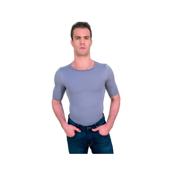Camiseta seamless I Love Shape cuello redondo con manga gris M