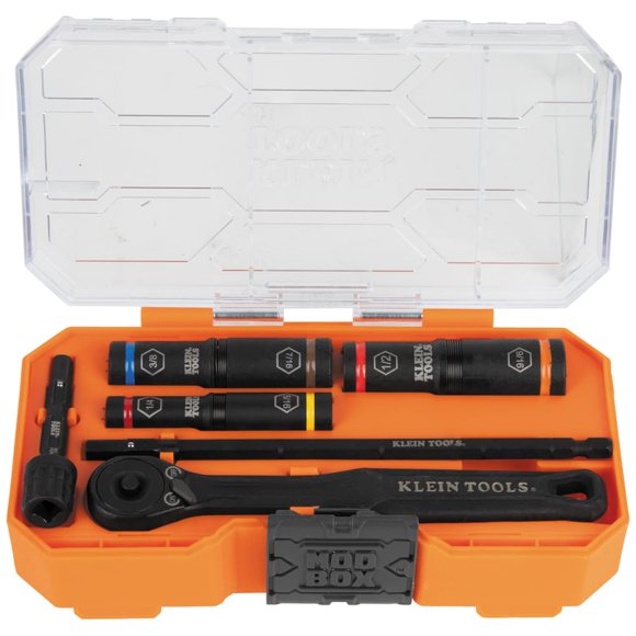 Juego de enchufes de impacto Klein Tools 65238 KNECT con llave 6 SAE