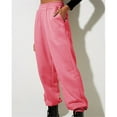 thumbnail image 5 of WTXUE Womens Jogger Pants, Sweatpants Women's Thin High Waisted Loose Comfortable High Waisted Jogging Pants With Pockets Casual, Scrub Pants Slacks, Hot Pink, 5 of 6
