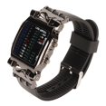 thumbnail image 3 of Reloj electrónico binario con forma de cangrejo, pantalla digital LED de colores, correa de silicona, para niños y hombres., 3 of 14