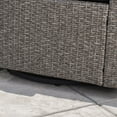 thumbnail image 2 of Noble House Puerta 5 Piece Outdoor Wicker Chair and Firepit Set in Mixed Black, 2 of 6