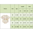 thumbnail image 4 of Bagilaanoe Newborn Baby Girl Boy Easter Rompers Letter Print Short Sleeve Bodysuits 3M 6M 12M 18M Infant Casual One Piece Short Jumpsuit, 4 of 8