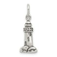 thumbnail image 4 of 925 Sterling Silver Antiqued Lighthouse Charm Pendant, 4 of 5