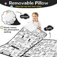 thumbnail image 3 of Black and White Football Elements Pattern Toddler Nap Mats for Kids Preschool,Sleeping Mat Bag or Kids,Toddler Sleeping Bag,Toddler Nap Mat or Daycare, 3 of 6